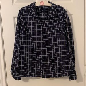 Womens button down blouse